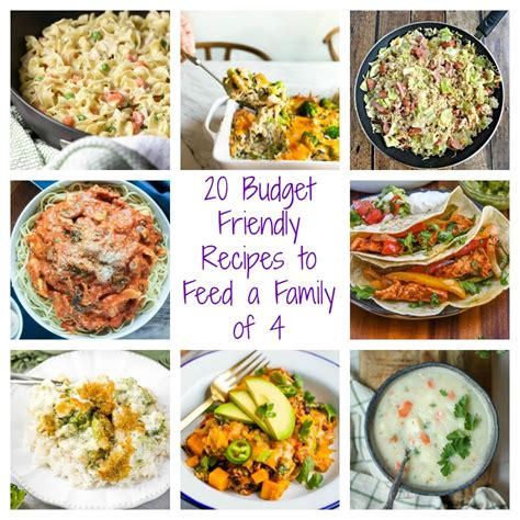 20 Budget Friendly Recipes to Feed a Family of 4 | Easy soup recipes ...