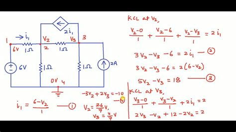 Kirchhoff's Current Law and Node Voltage Analysis - YouTube