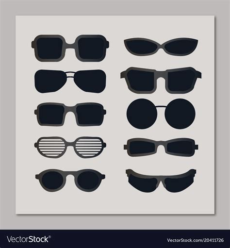 Sunglasses collection Royalty Free Vector Image