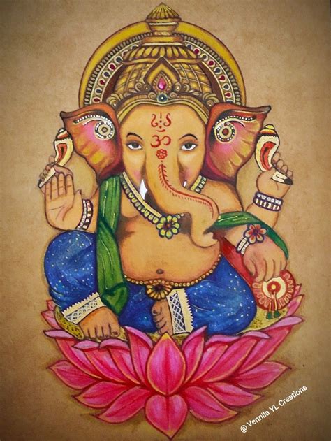 Ganesha Drawing Ganesh Colored Pencils Art Realistic - vrogue.co