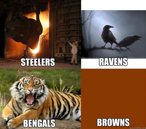 Steelers Ravens Bengals Browns - Misc - quickmeme