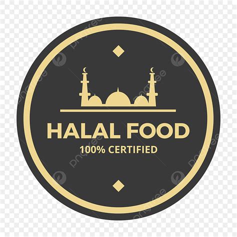 Halal Food Logo Vector Art PNG, Circle Halal Food Logo Label Icon, Food Icons, Logo Icons ...