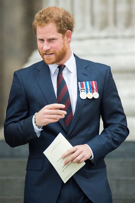 Prince Harry attends a service to mark the 75th Anniversary of ...