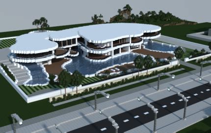 Modern mansion, creation #7012