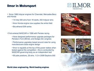 Ilmor Overview Presentation | PPT