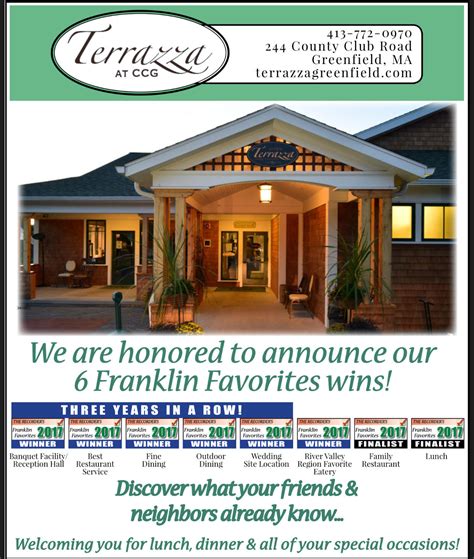 Terrazza – Fine Italian Family Restaurant, Party, Banquet Room, Golf Course. Greenfield, Ma