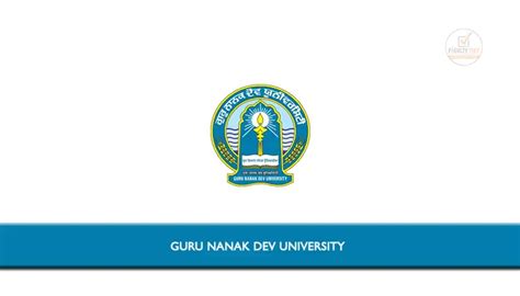 Guru Nanak Dev University invited Applications from eligible candidates ...