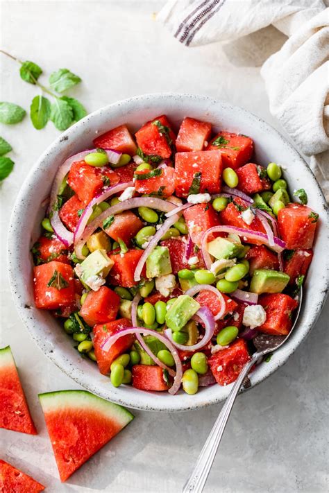 Watermelon Salad {With Feta!} – WellPlated.com