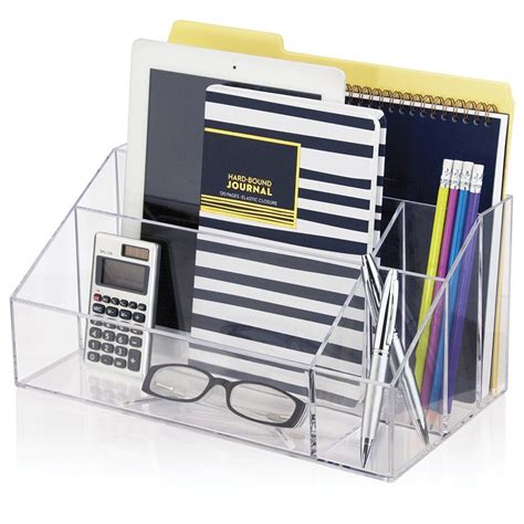 China Clear Acrylic Desk Office Accessories Box File Organizer with ...