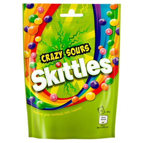 SKITTLES Crazy Sours Sweets Bag 152g | SKITTLES®