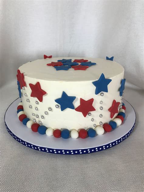Red White & Blue Cake | Cake, 4th of july desserts, Amazing cakes