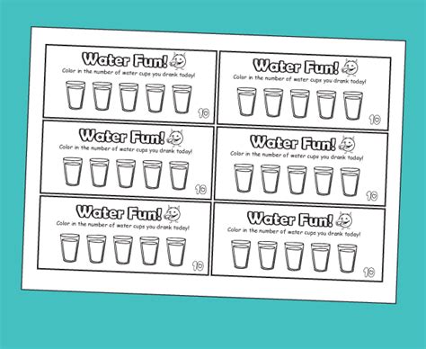 Water Chart for Kids – 10 Minutes of Quality Time