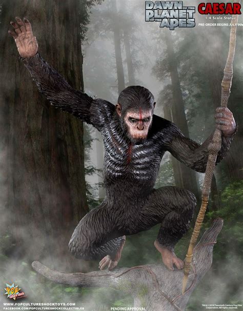 Pop Culture Shock Dawn of the Planet of the Apes Caesar Statue Photos - The Toyark - News