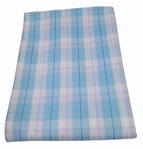 100 GSM Polyester Check Print Fabric, Check/stripes, Blue at Rs 36 ...