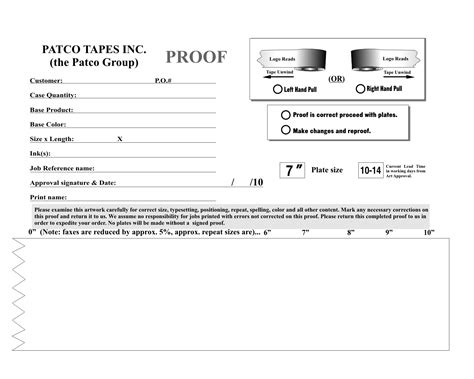 Printing Proof Requirements | Patco Group