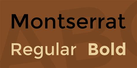 Montserrat Font FREE Download & Similar Fonts | FontGet