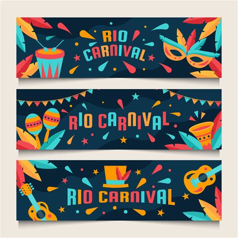 Colorful Rio Carnival Banner 2073208 Vector Art at Vecteezy