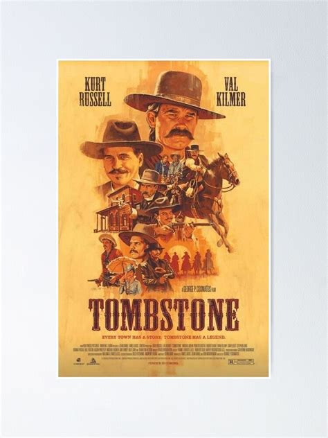 "Tombstone Movie Poster" Poster for Sale by FearlessCabbage | Redbubble