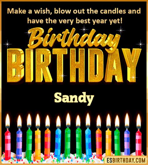 Happy Birthday Sandy GIF 🎂 Images Animated Wishes【28 GiFs】