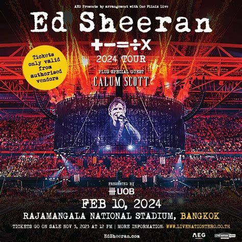 Ed Sheeran's '+ - = ÷ x Tour' is coming to Asia in 2024 – concerts in