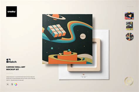 Canvas Wall Art Mockup Set on Behance