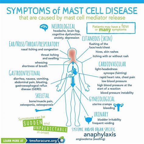 Symptoms of mast cell disease (image) | alvinalexander.com