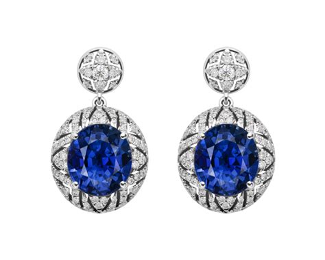 Diamond earrings PNG image