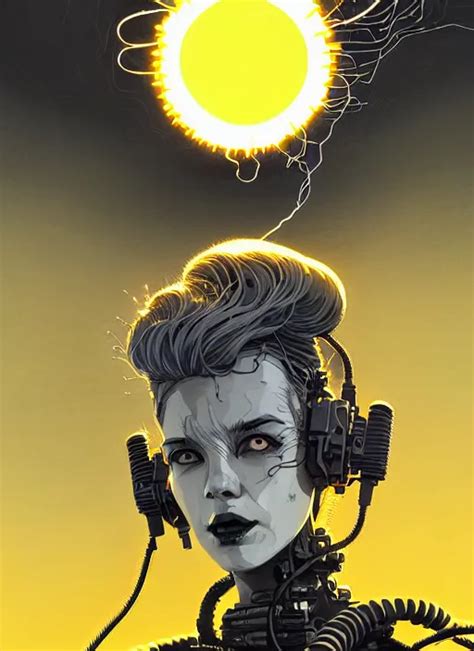 highly detailed portrait of wasteland punk long curly | Stable ...