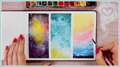 Using Salt | Watercolor Painting Ideas & Techniques for Beginners Art ...