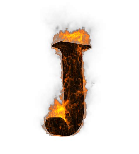 Fire alphabet 3d Rendering illustration. 24830605 PNG