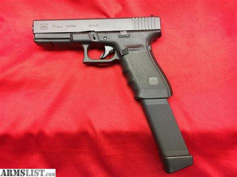 ARMSLIST - For Sale: Glock 21 .45acp GEN 4 WITH 26 ROUND MAGAZINE!!!