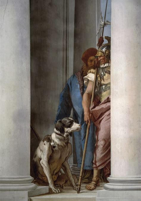 Odysseus und sein Hund Argus von Giovanni Battista Tiepolo