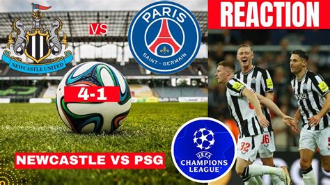 Newcastle vs PSG 4-1 Live Stream Champions league Football UCL Match ...