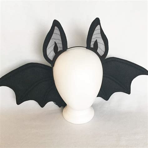 Amazon.com: Black bat ears or wings bat headband bat costume: Handmade