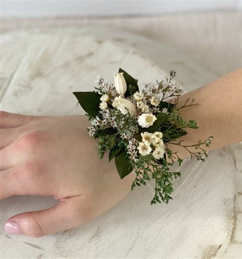 Greenery Wrist Corsage wedding Corsagemother Day - Etsy