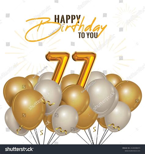 2,178 Happy 77th Birthday Images, Stock Photos & Vectors | Shutterstock