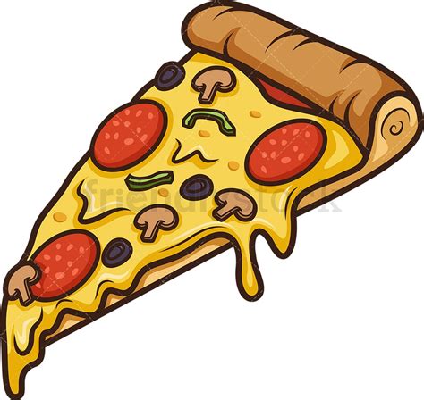 Special Pizza Slice Cartoon Clipart Vector - FriendlyStock