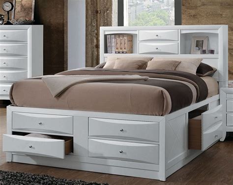 Ireland White Bookcase Storage Bedroom Set - 1StopBedrooms.