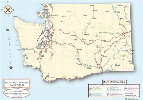 Washington State Rail System, 2007 [Map] : r/TransitDiagrams