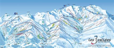 Plan des pistes de ski Courchevel & Les 3 Vallées