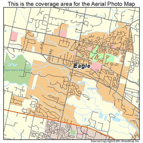 Aerial Photography Map of Eagle, ID Idaho