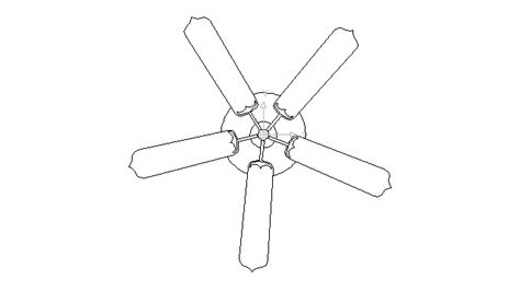 Autocad drawing ceiling fan old equipment dwg