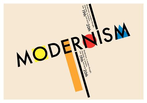 Modernism vs Postmodernism Typography Poster Design