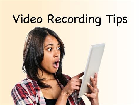 Video Recording Tips | Mr. LeMoine Industrial Technology