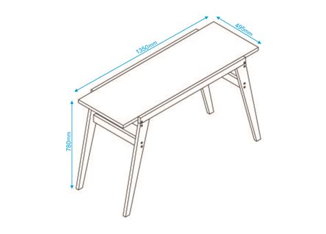 BRV White Computer Desk With Oak Agular Feet [BC 79-157] | K-Ban Hardware