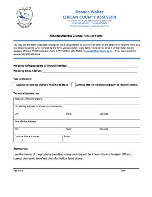 Chelan Form - Fill and Sign Printable Template Online