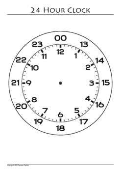 24 Hour Clock Converter Printable : 24 hour clock face template - Recherche Google | Cool ...