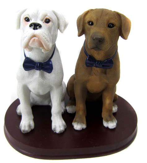 So cute! 2 Custom Pet Cake Topper - Realistic Style, $204.99 | Dog cake ...