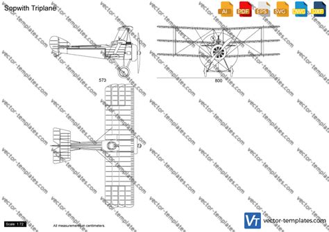 Templates - WW1 airplanes - WW1 English - Sopwith Triplane