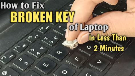 How To Fix Broken Key of Laptop Keyboard In Less Than 2 Minutes - YouTube